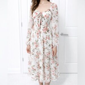 TRIXXI Floral Midi Dress | NWT | Size XS (Fits Small)